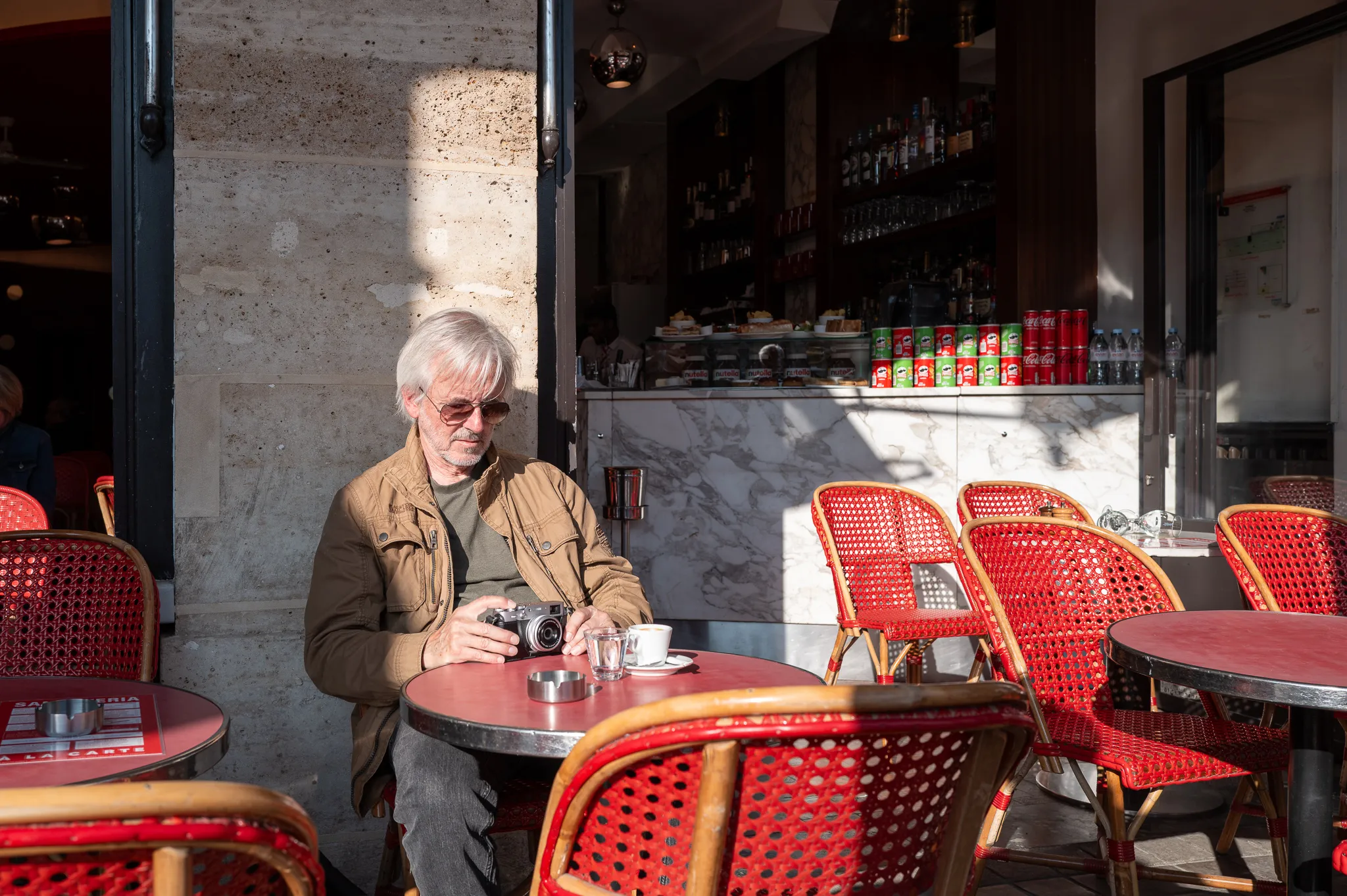 Pause café du phototographe