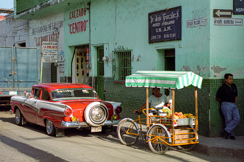 Scène de rue à Cuautla au Mexique.