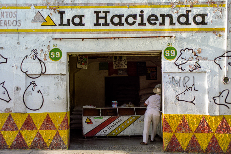 Façade d'une boucherie à Cuautla.