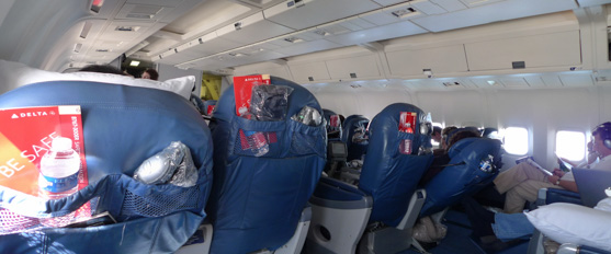 Cabine affaires d’un vol Delta vers Cincinnati