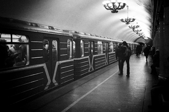 Moscou en hiver près du Kremlin
