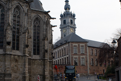 Architecture ancienne dans le centre de Mons