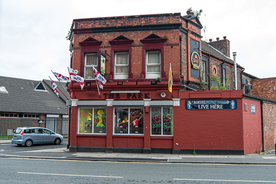 Le pub The Park face au stade d’Anfield à Liverpool